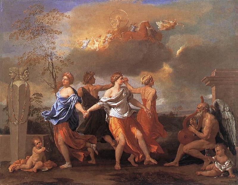 Nicolas Poussin Dance to the Music of Time oil painting picture
